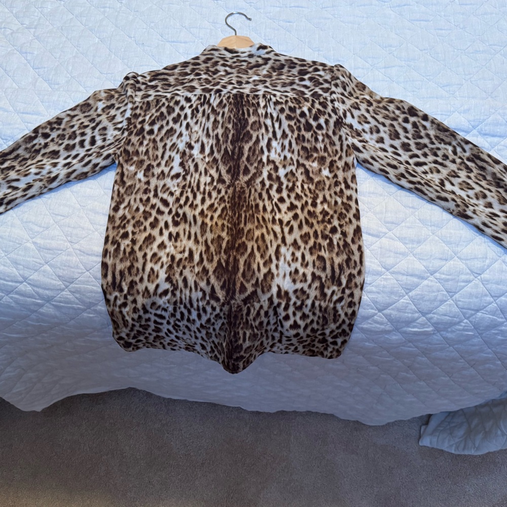 J. Crew Leopard Print Blouse